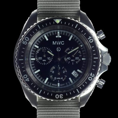 MWC NATO Pattern roestvrij staal Militär Pilots Chronograph mit – NATO-Armband