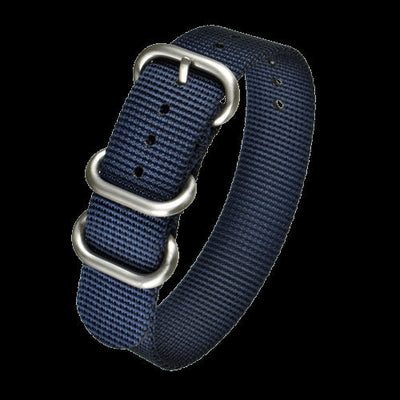 18mm Navy Blue Zulu Pattern Ballistic Nylon Militäruhr
